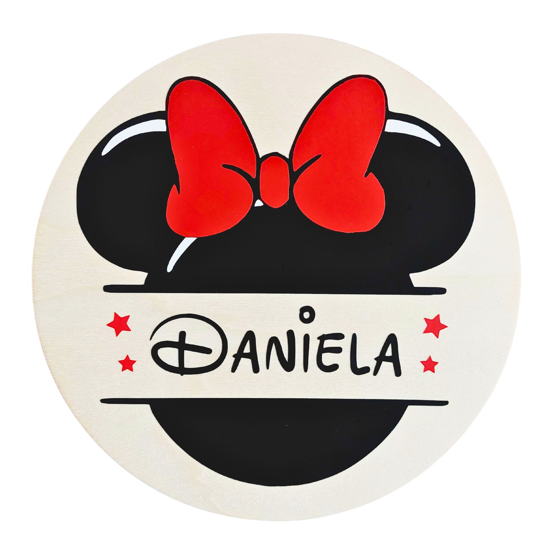 Placa Minnie Mouse