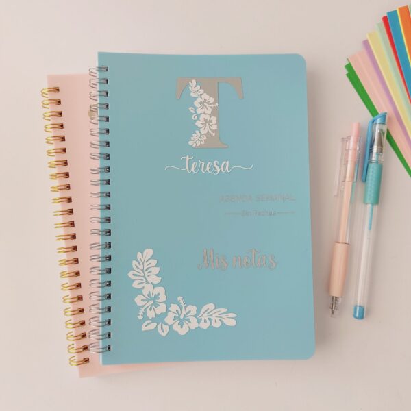 Agenda Personalizada Semanal - Floral - Imagen 3