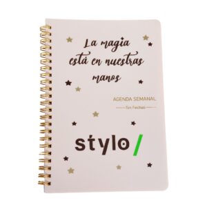 Agenda personalizada Semanal - Frase y Estrellas