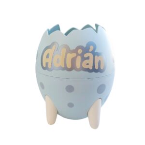 Portalápices personalizado Huevo Dinosaurio (Letras - Mod. 3)