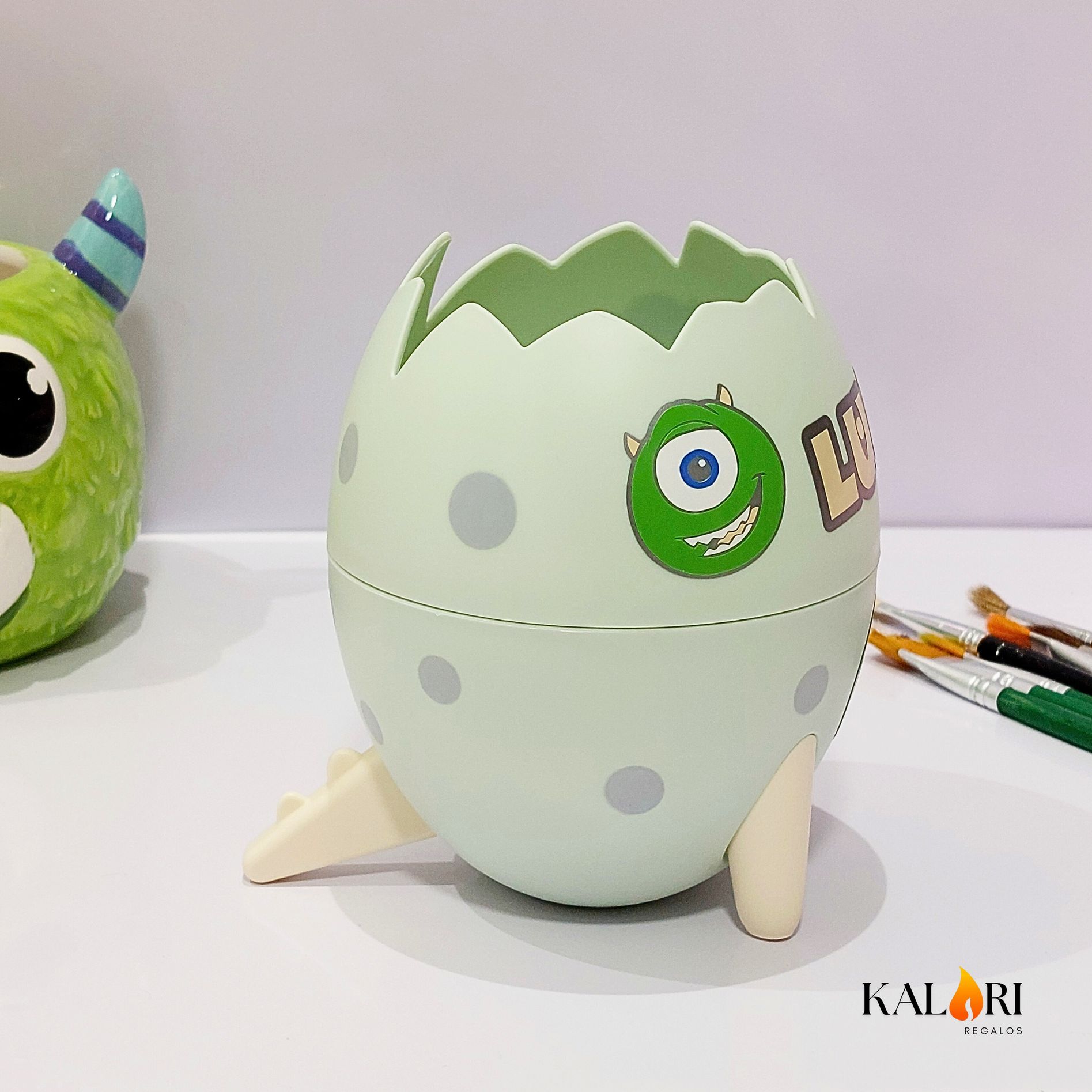 Mike Wazowski Portalápices / Soporte Huevo Dinosaurio - Imagen 6