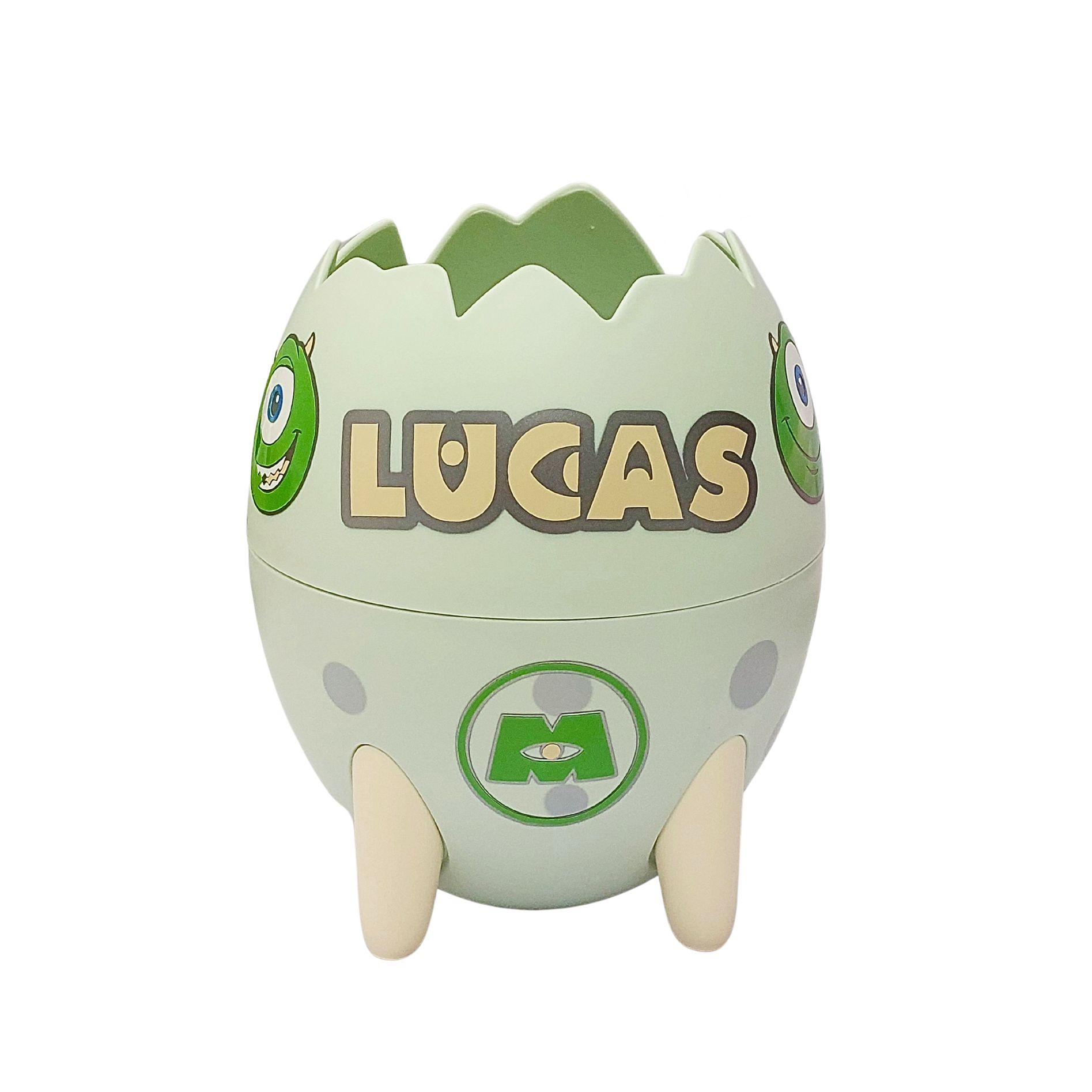 Mike Wazowski Portalápices / Soporte Huevo Dinosaurio