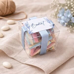 Cajitas cuadradas de chuche