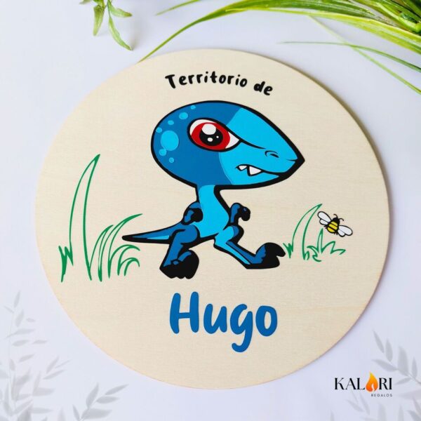 Placa Infantil Dinosaurio - Imagen 2