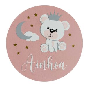 Placa Infantil Osita