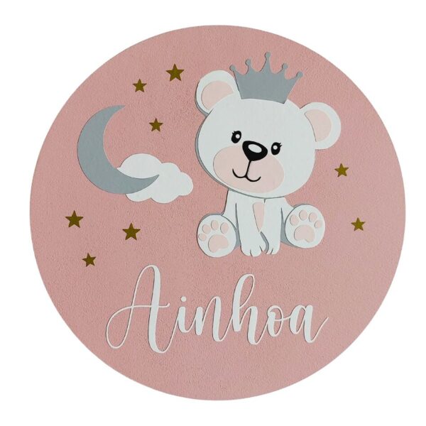 Placa Infantil Osita