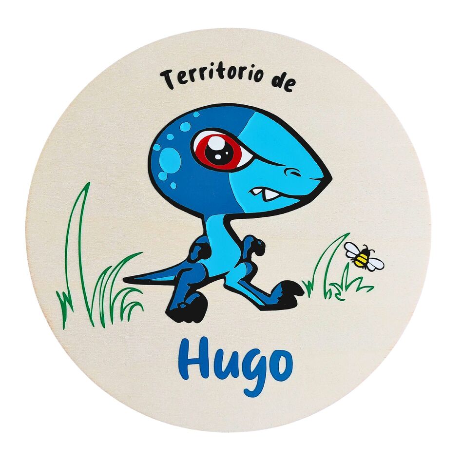 Placa Infantil Dinosaurio