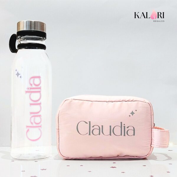 Set Neceser y Botella personalizada