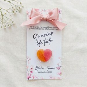 Detalles dulces de agradecimiento para invitaddos de bautizos, bodas, comuniones o evento especiales