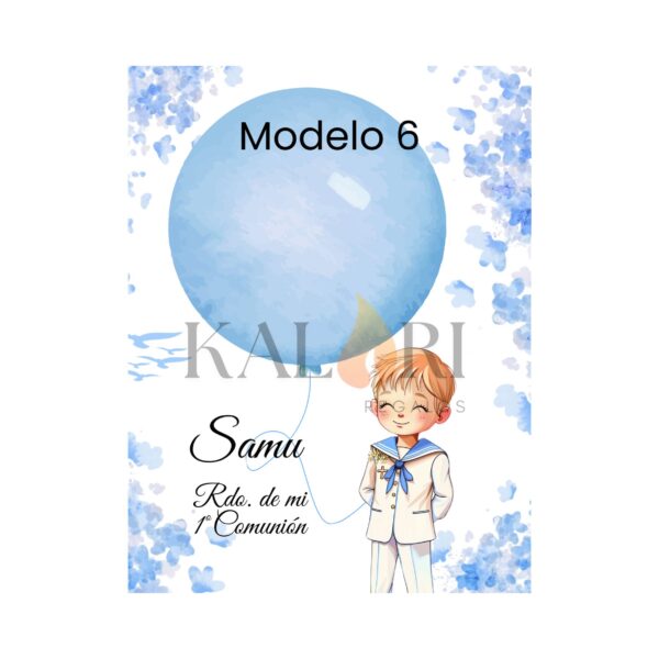 Tarjetas de Globos con chuches / Niños - Imagen 8