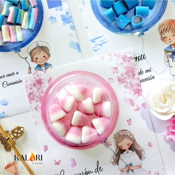 Tarjetas de Globos con chuches / Niñas - Imagen 2