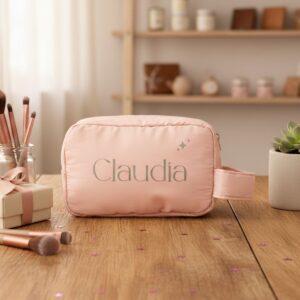 Neceser personalizado mujer, color rosa, modelo Chic