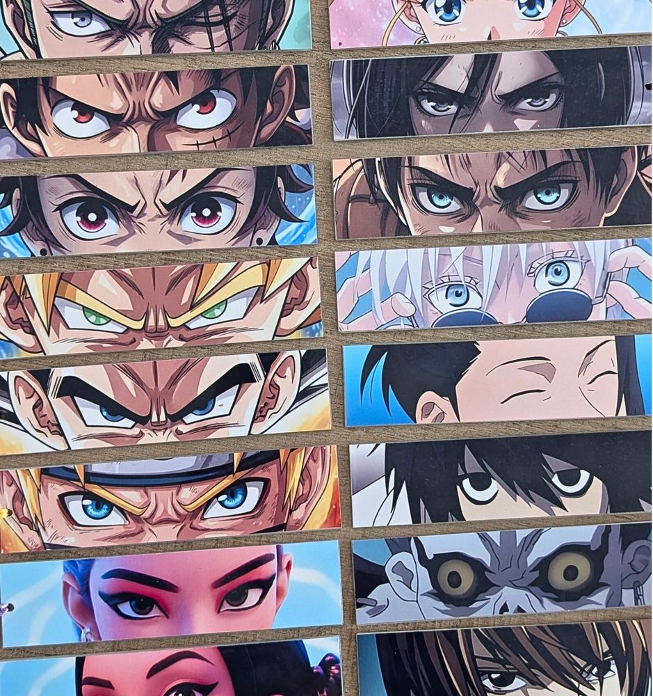 Marcapáginas Miradas Épicas (Anime, Manga & K-pop)