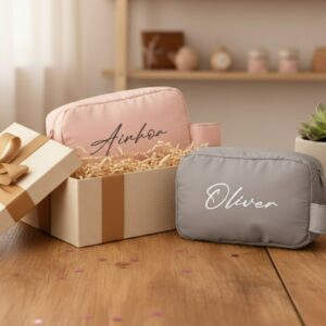 Set de neceseres personalizados para pareja