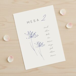 Seating plan estilo minimalisa para boda y celebraciones especiales