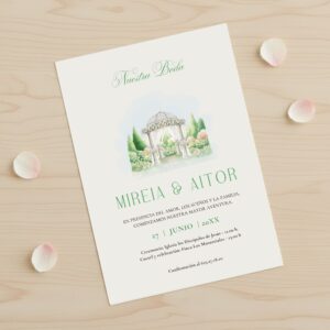 Invitacion Jardin para eventos con encanto