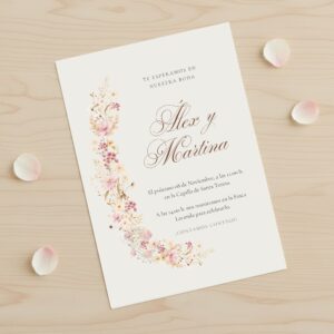 Invitacion guirnalda para eventos especiales