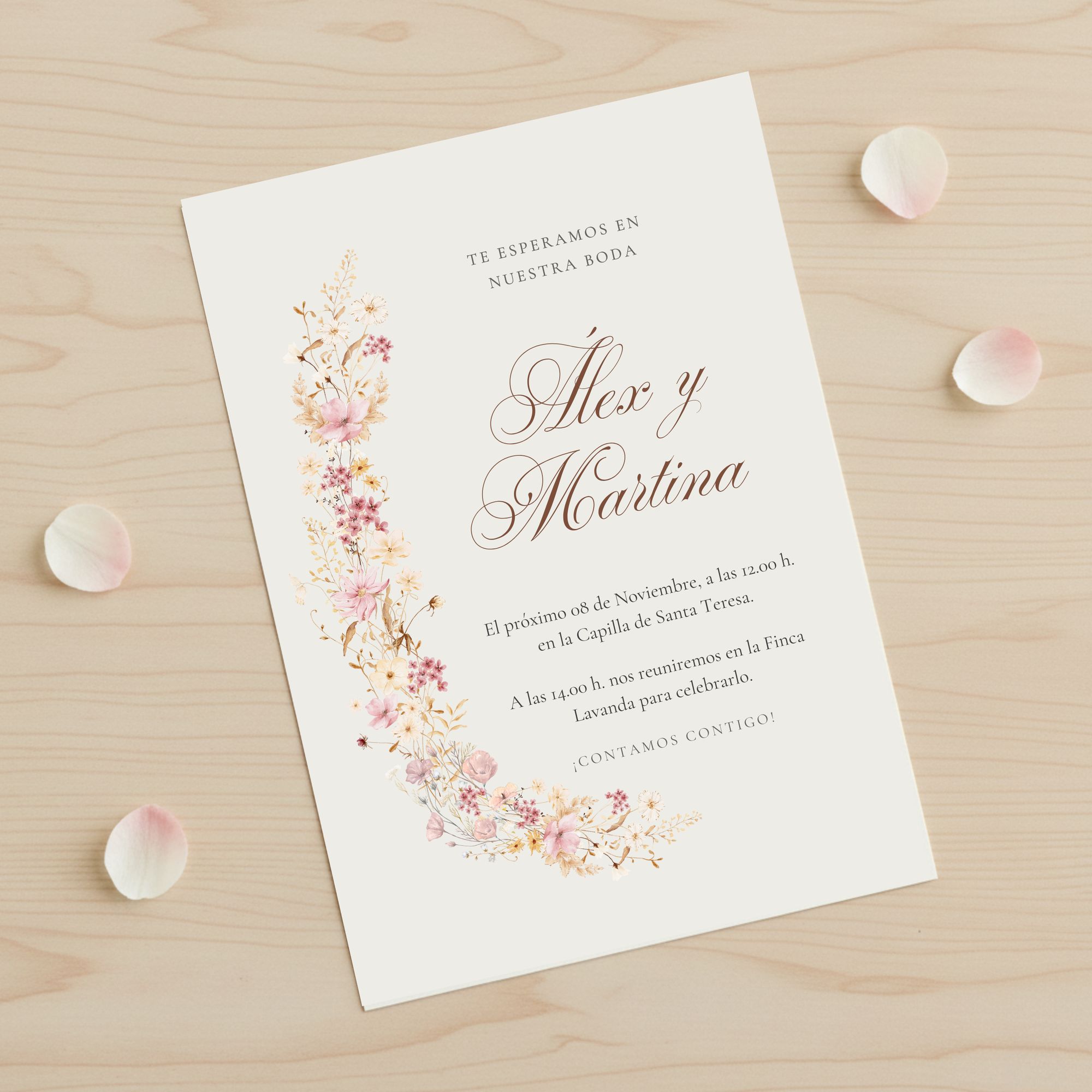 Invitacion guirnalda para eventos especiales