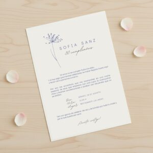 Invitacion Natura para bodas y eventos con clase