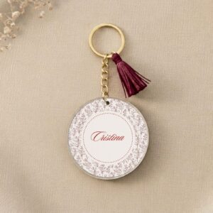 Llavero personalizado para invitados modelo Calma