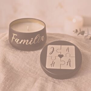 Velas en envases metálicos