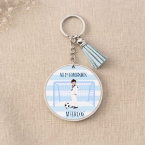 Llavero personalizado para invitados de comunión, modelo Horizonte