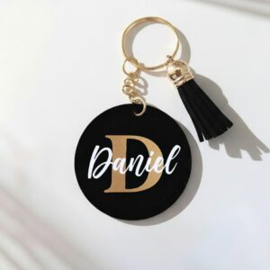 Llavero personalizado con nombre Modelo Black