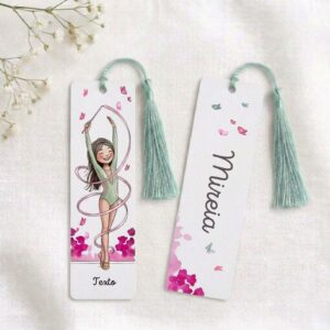 Marcapáginas personalizado de Gimnasia rítmica