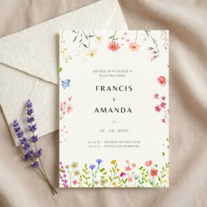 Invitación para bodas y eventos especiales