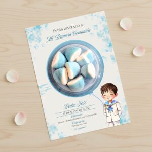 Invitación Dulce Comunión niño