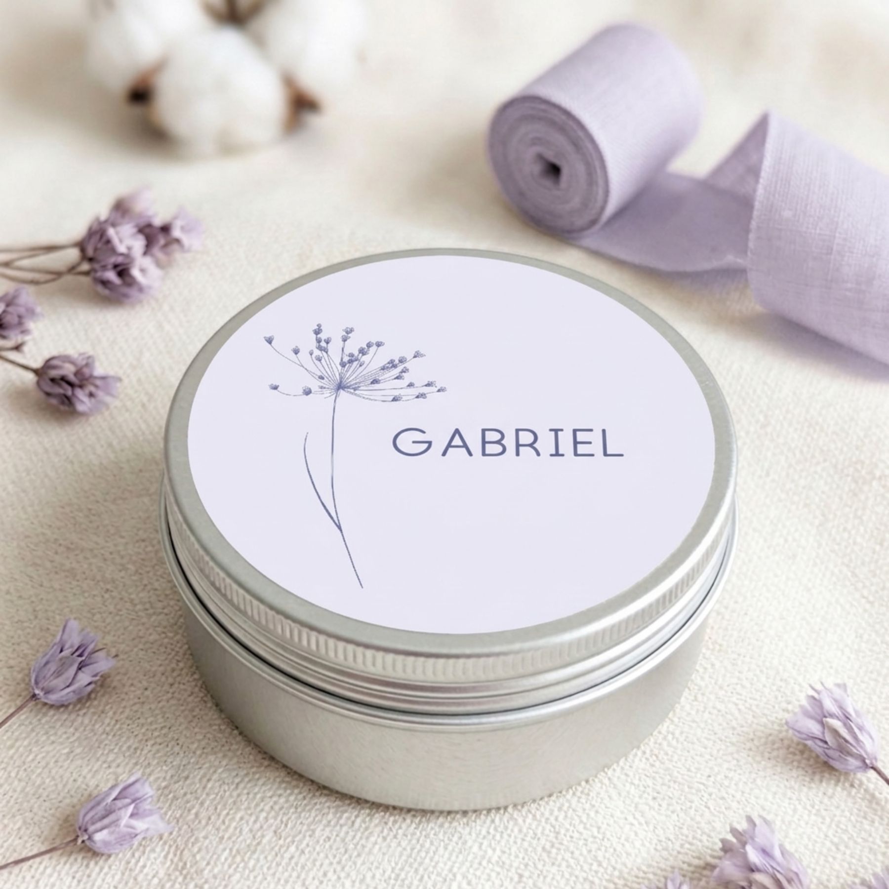 Vela personalizada boda - Modelo Natura - Imagen 2