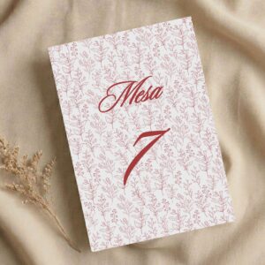 Número de mesa para bodas, celebraciones y eventos premium
