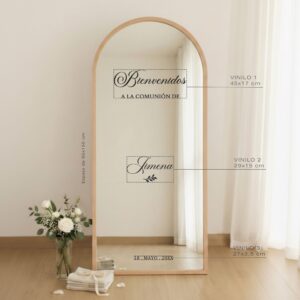 Vinilo adhesivo de bienvenida para comuniones, bautizos y celebraciones especiales